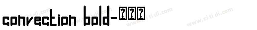 convection bold字体转换